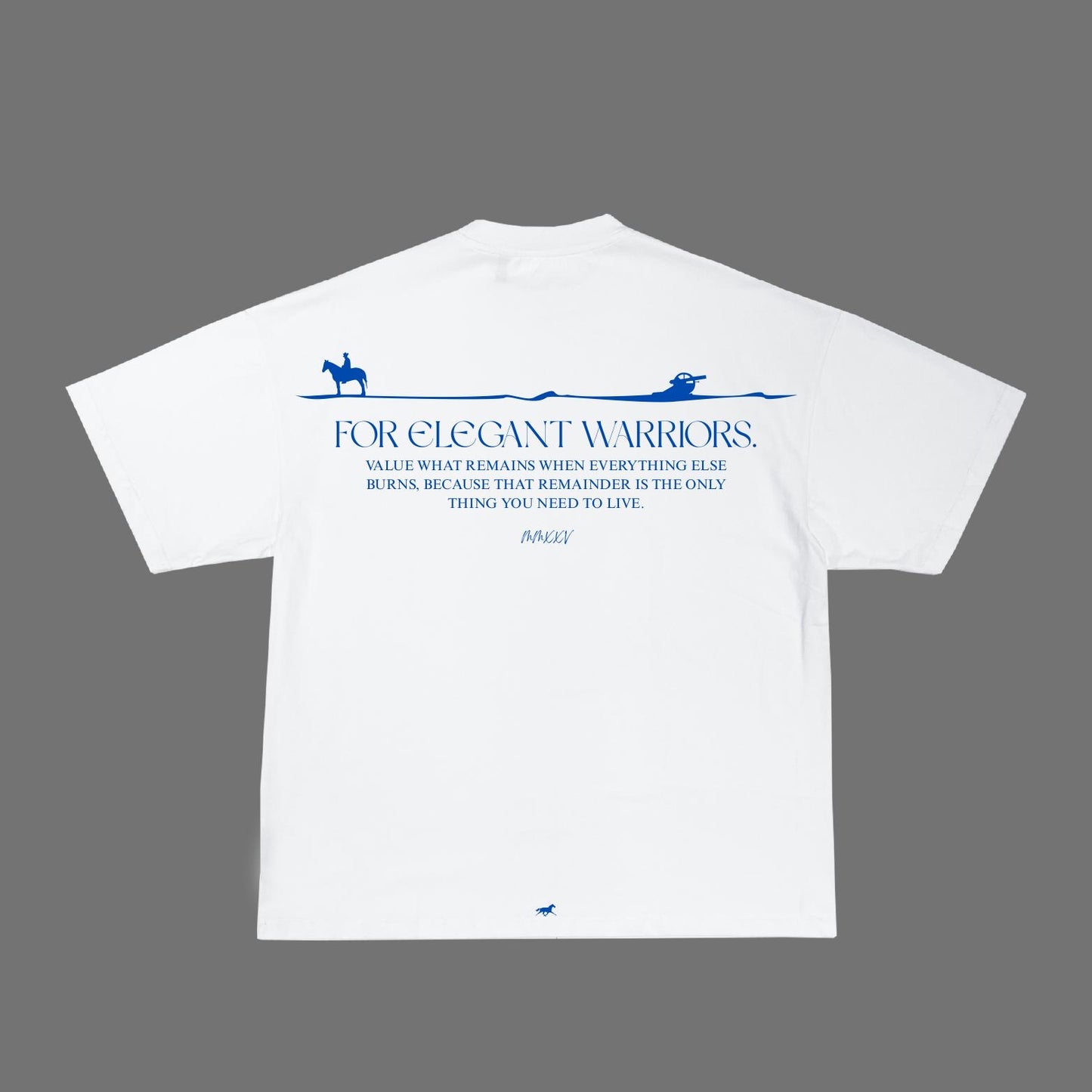 T-SHIRT WHITE “FOR ELEGANT WARRIORS”